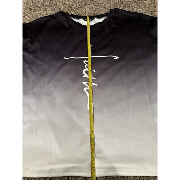 Chicme Faith Blouse Blue And White Size 3x New - Picture 6 of 6